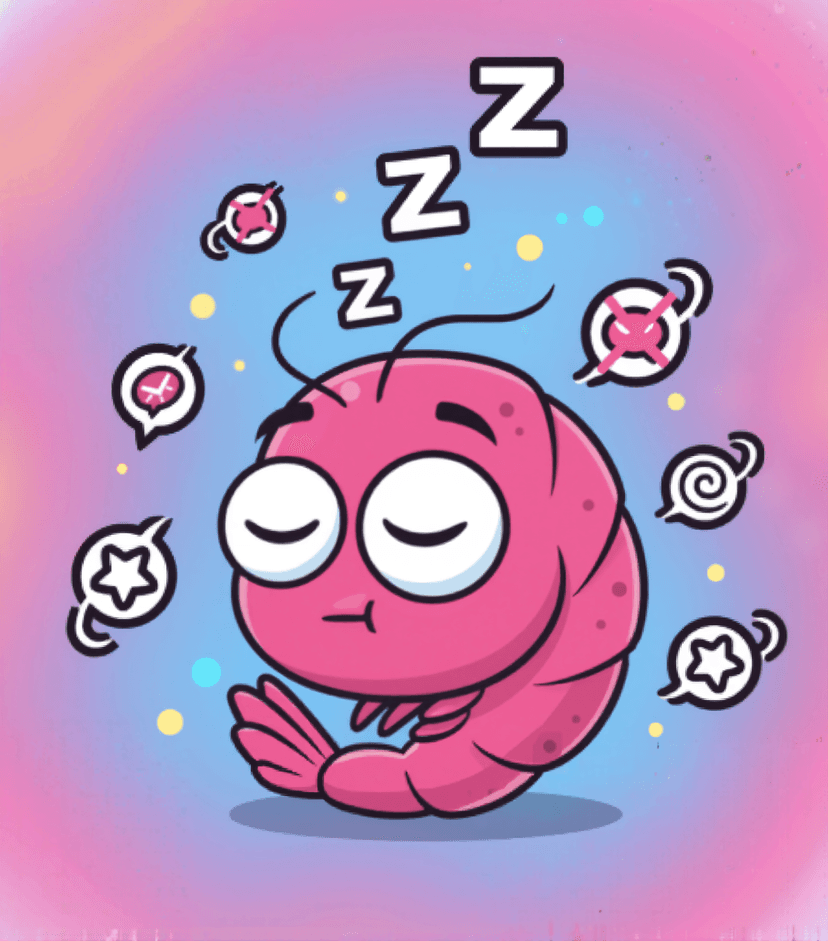 Camarón durmiendo con preguntas sin responder